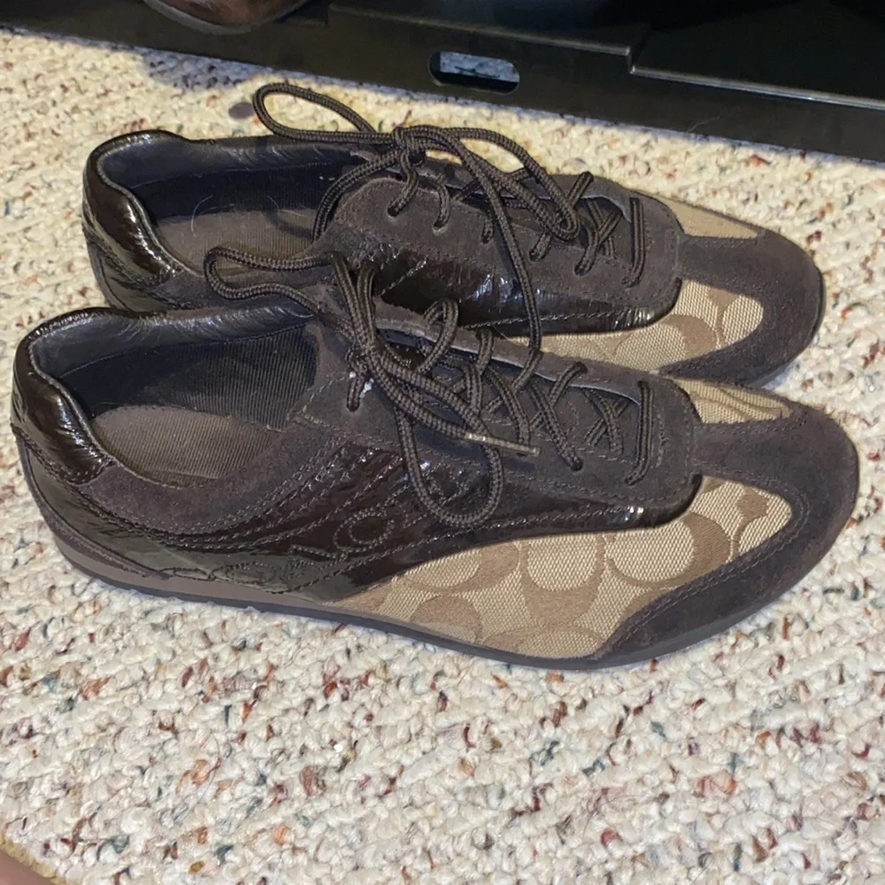 COACH Signature C Casual Sneaker sz 7 EXCELLENT